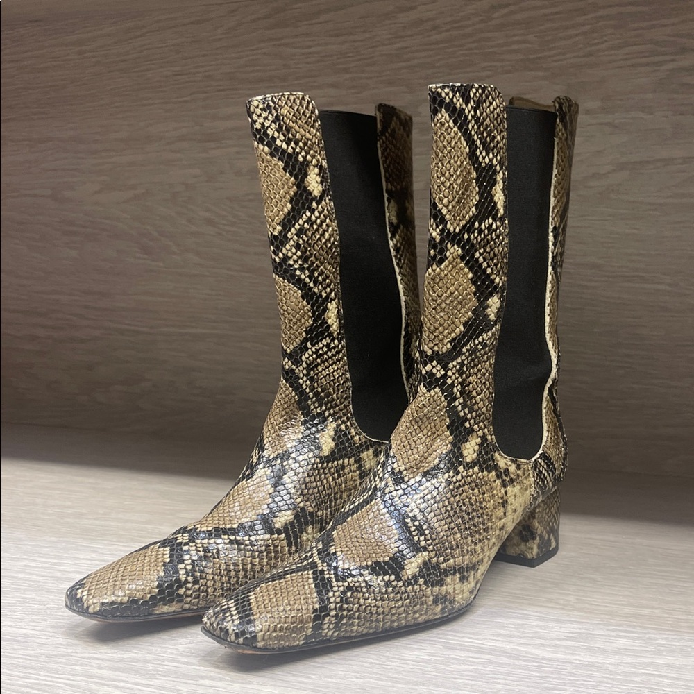 Nanushka Snake Print Boots